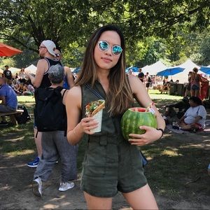 Abercrombie Military Green Romper